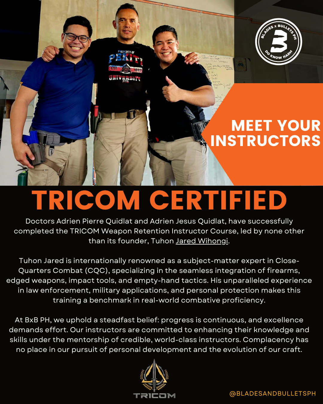 TRICOM: Weapon Retention Course