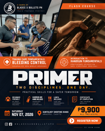 PRIMER — Flash Course | Bleeding Control + Introduction to Handgun Fundamentals