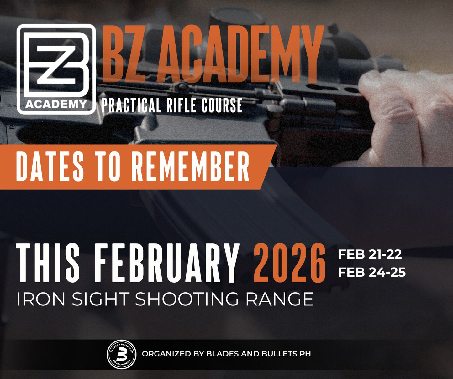 BZ ACADEMY 2-DAY PRACTICAL RIFLE - February 21 & 22, 2026